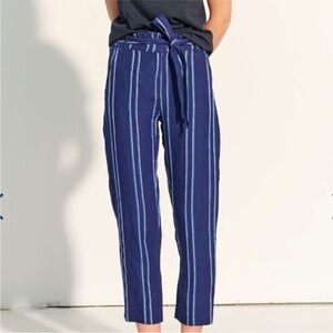 HATLEY Tie Front Linen Pants Size M